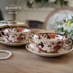 英国メイソンズMason's ブルーマンダレイ スープカップ2客 カップ&ソーサー thumbnail 1