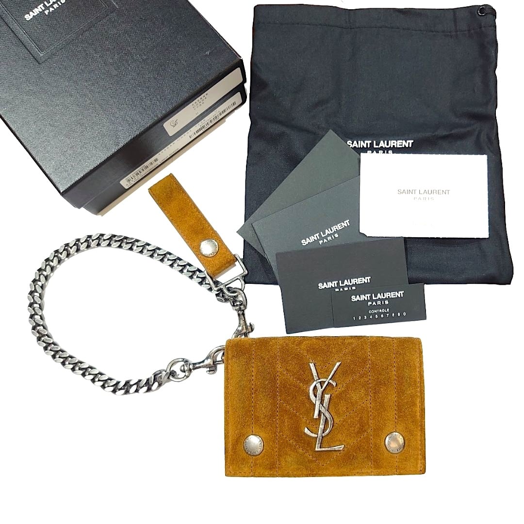 SAINT LAURENT サンローラン YSL チェーンウォレット ライダー  
