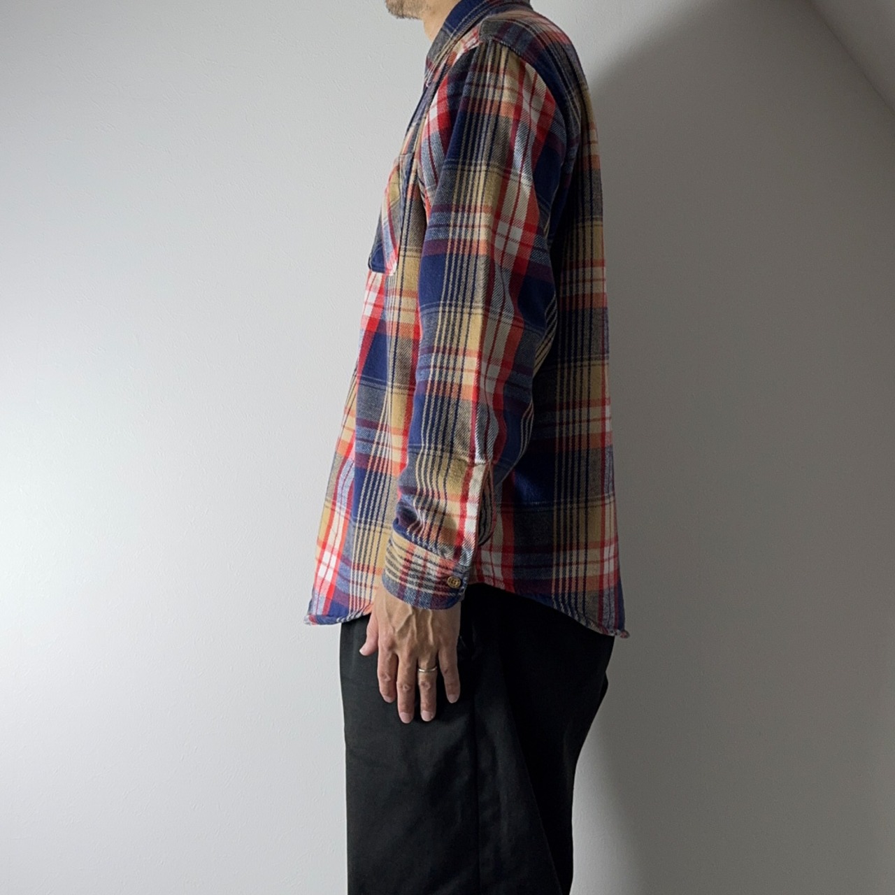 80s BIG MAC Heavy Flannel Shirt L相当 古着 - 16