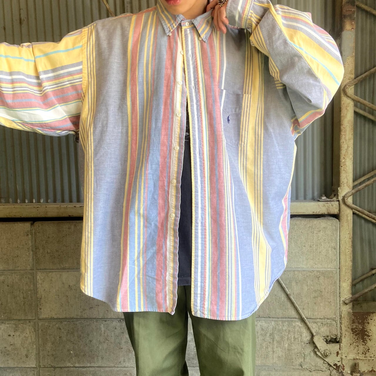 ビッグサイズ 90年代 RALPH LAUREN ラルフローレン The Big Shirt 長袖 