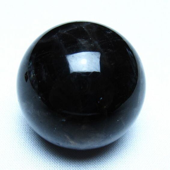モリオン 丸玉 黒水晶 丸玉 35mm スフィア 置物 原石 141-7468