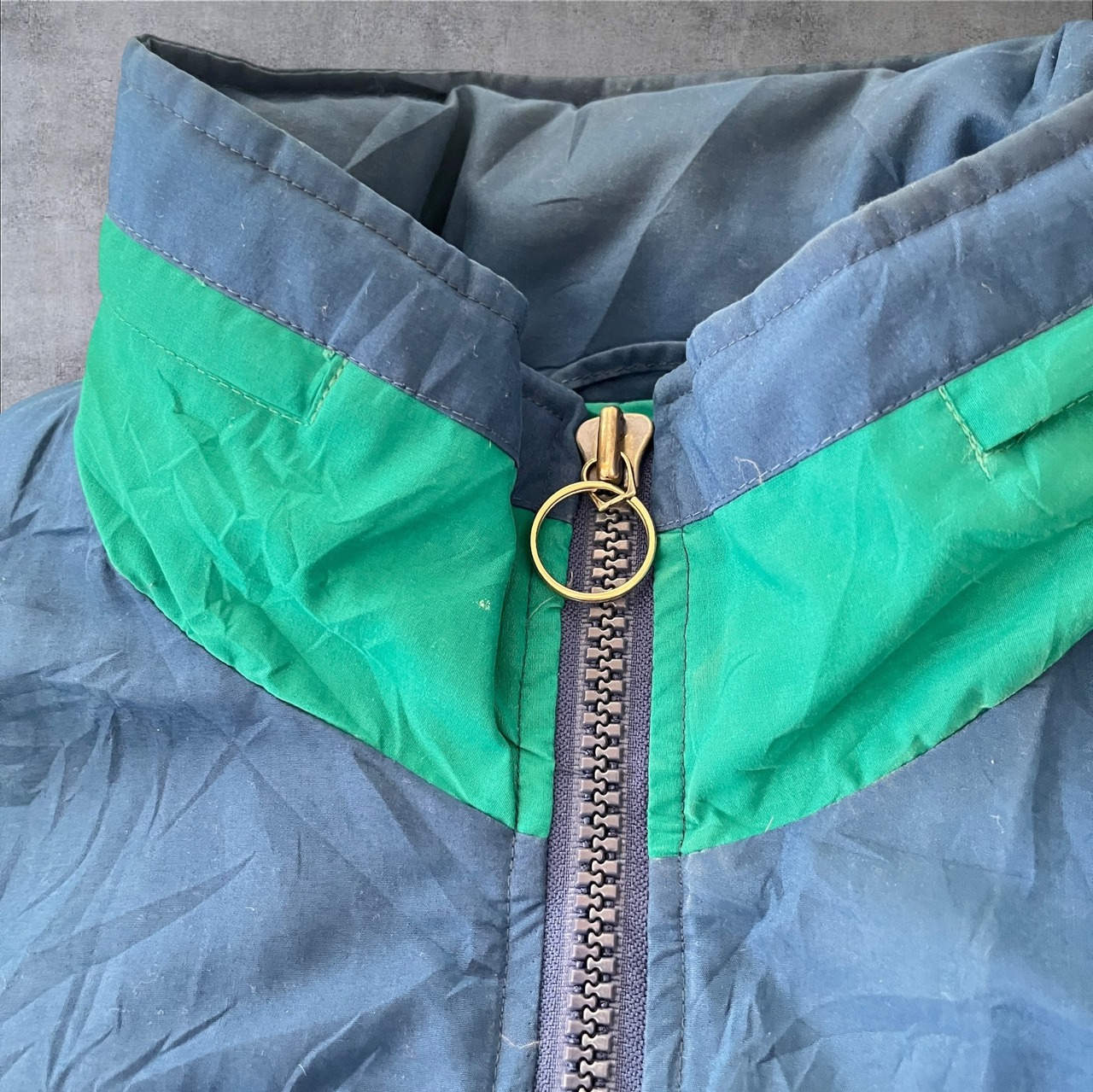 90s London FOG China Color Block Nylon Jacket