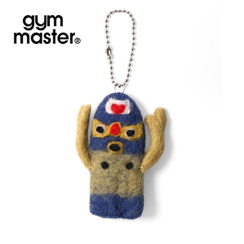gym master ジムマスター 覆面レスラー フェルトキーホルダー ハンドメイド ネパール製 G799782 ロイヤルブルー