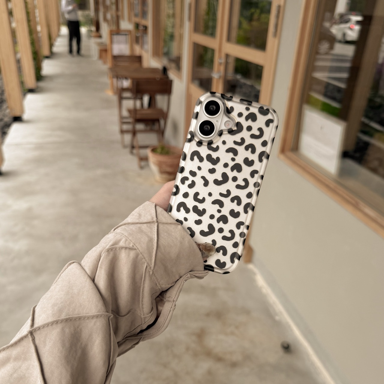 ［ phone case ］mat leopard