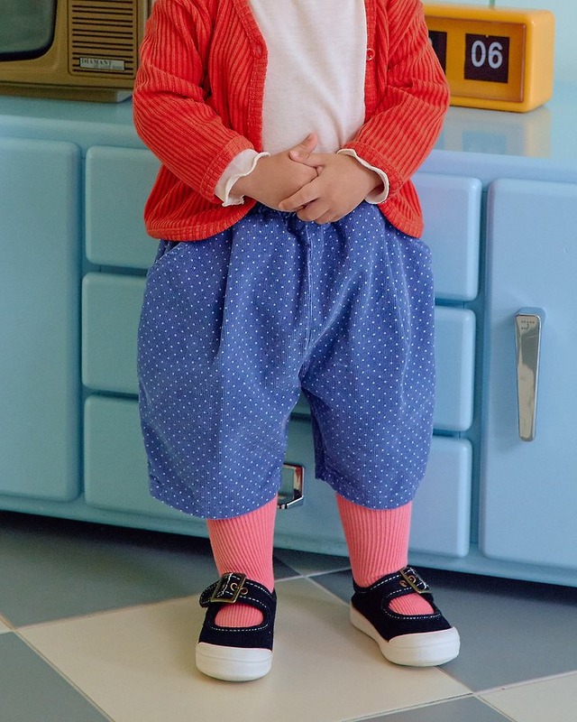 【取寄】oottbebe｜petit dot cropped pumpkin pants｜プティドットかぼちゃパンツ(6分丈)｜XS-XL｜kids｜26 autumn