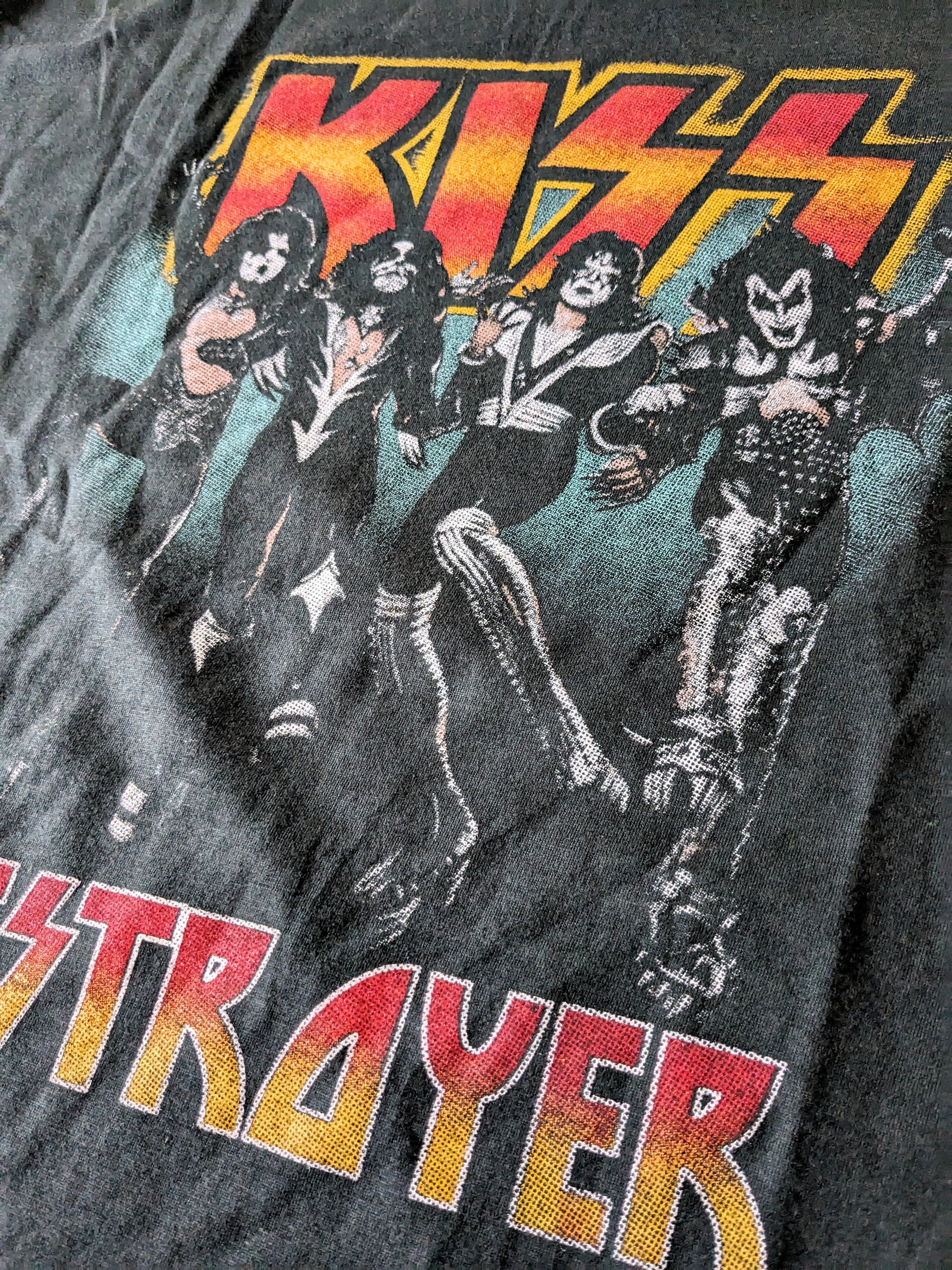 ♧【KISS（キッス）】『destroyer』Tシャツ / ビンテージ加工