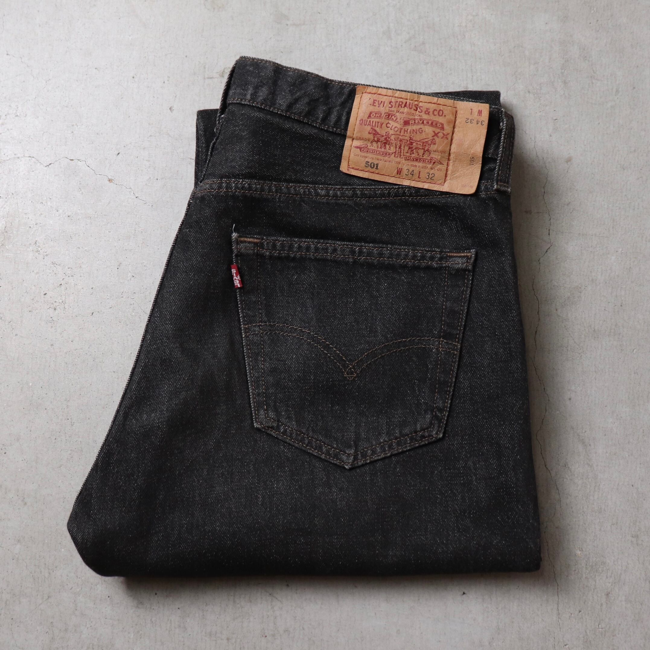 1990s Levi's 501 W34L32 先染めブラック Made in USA D329 | ROGER'S ...