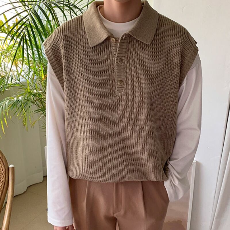 ローゲージニットベスト C10111