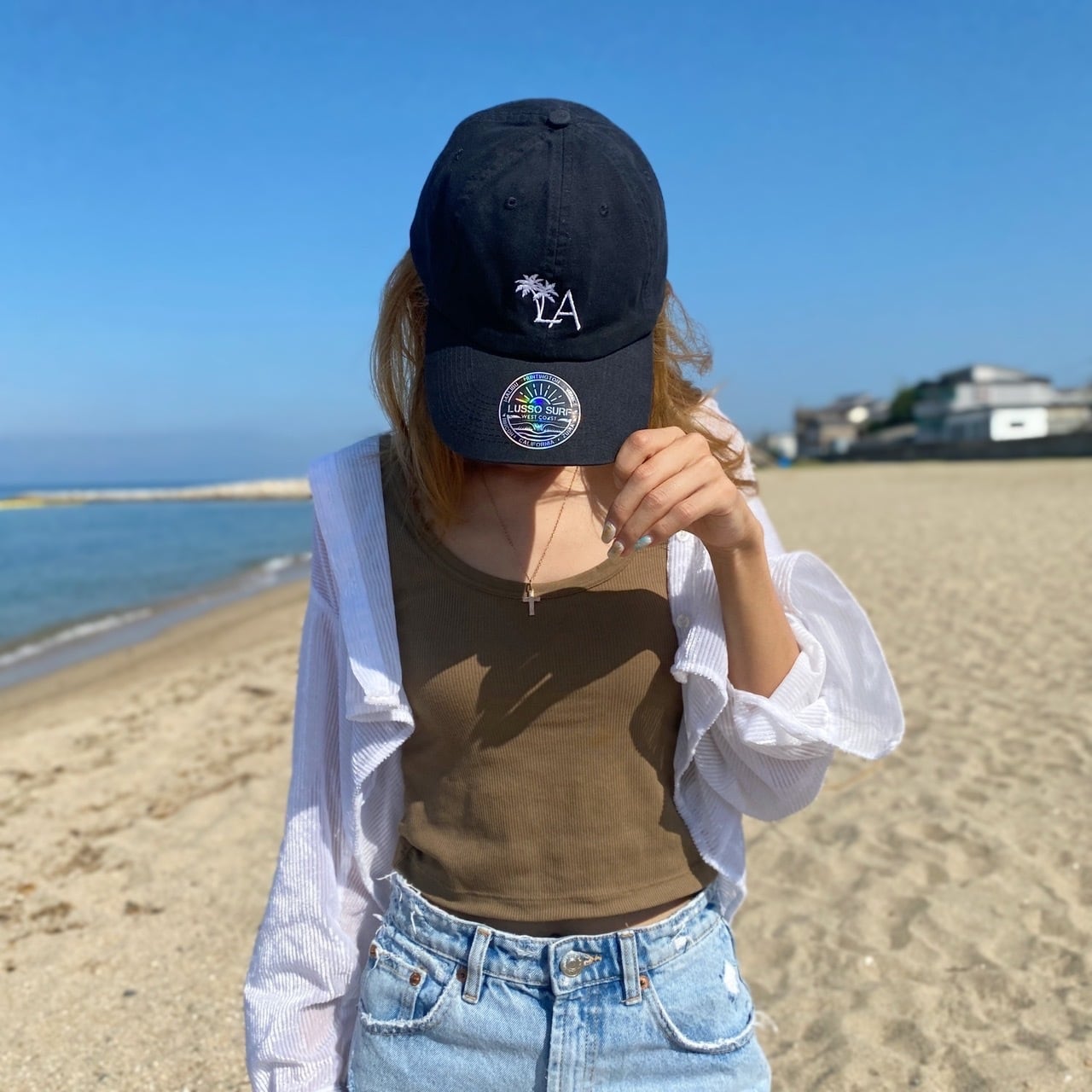 Palm Tree LA Cap【Black】 | LUSSO SURF