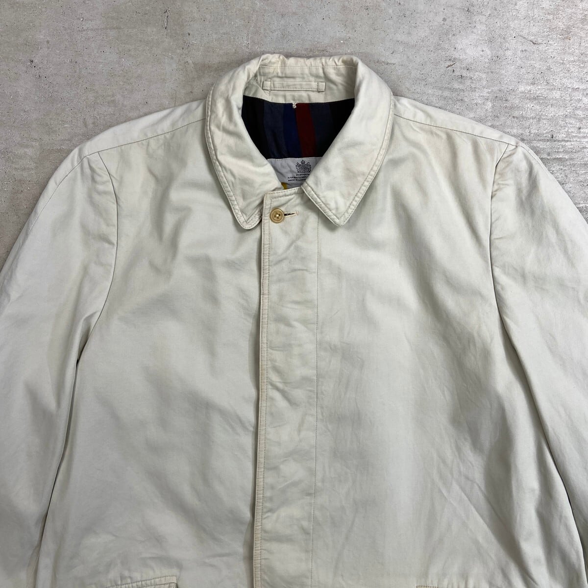 70年代 英国製 Aquascutum アクアスキュータム ステンカラーコート