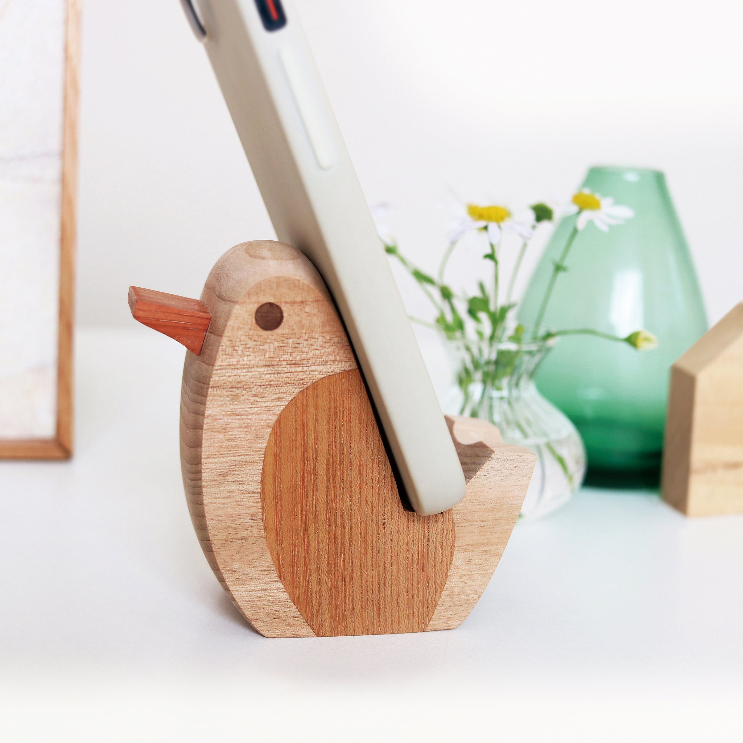 bird stand 木製スマホスタンド | irodori