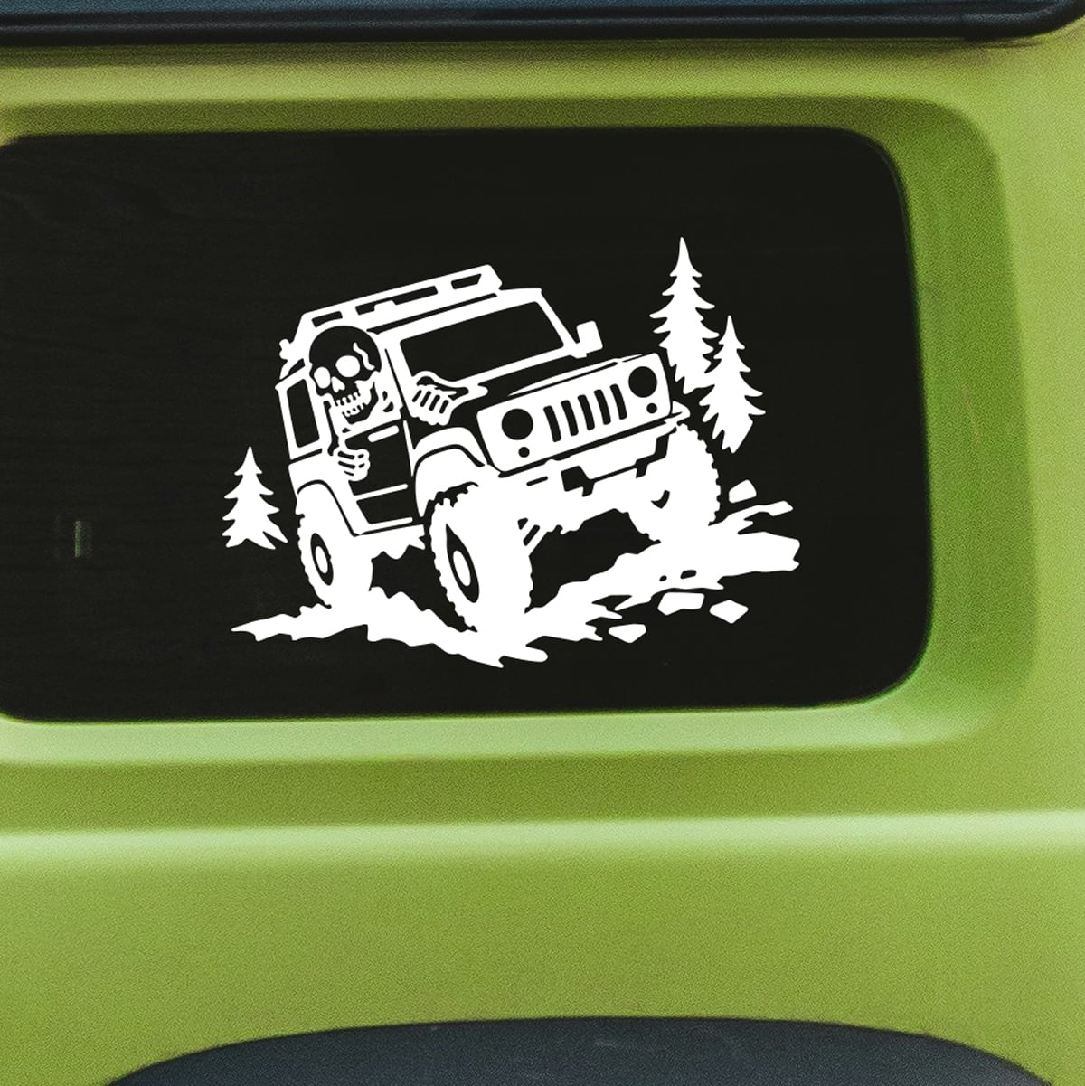 車 ステッカー 防水 屋外対応 JIMNY ジムニー 転写デカール（白／黒