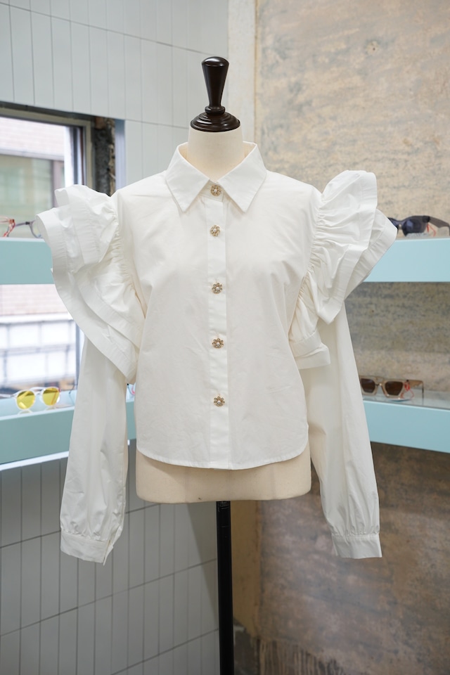 AFTERGLOW RUFFLE BLOUSE