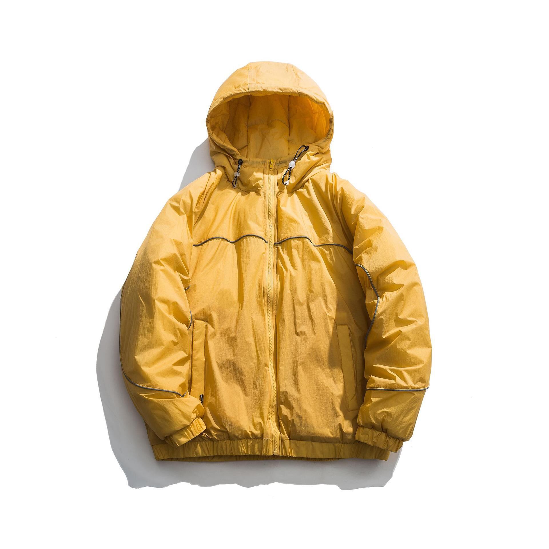 【新作】【送料無料】 Yidao Vintage Winter Tide Simple Hooded Cotton Jacket Men's Hip Hop Loose Thickening Couple Workwear Cotton Jacket-Alibaba コットン ウィンター 冬物 ビンテージ hip6-161165445821760