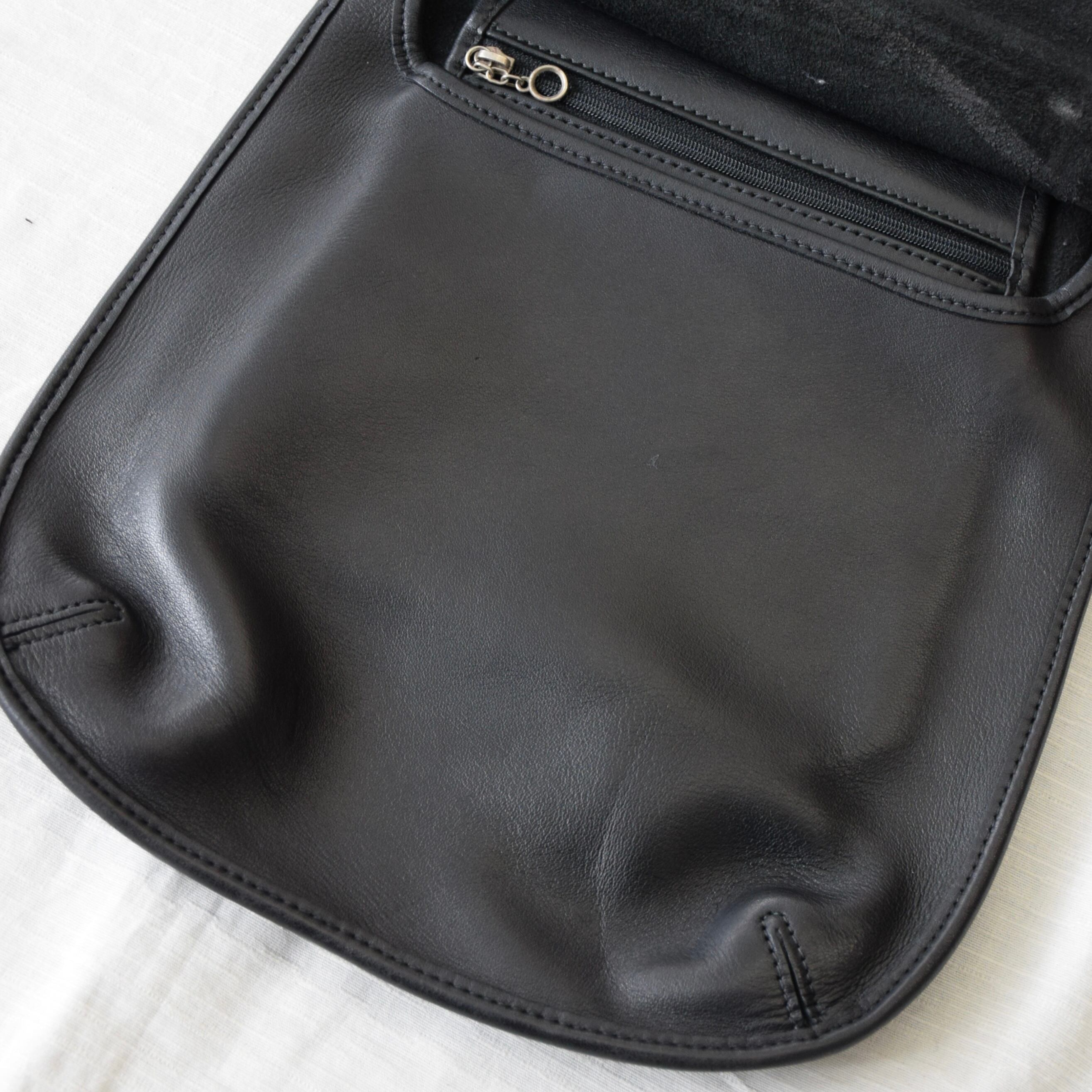 90's USA製 OLD COACH レザーバッグ ブラック コーチ 古着