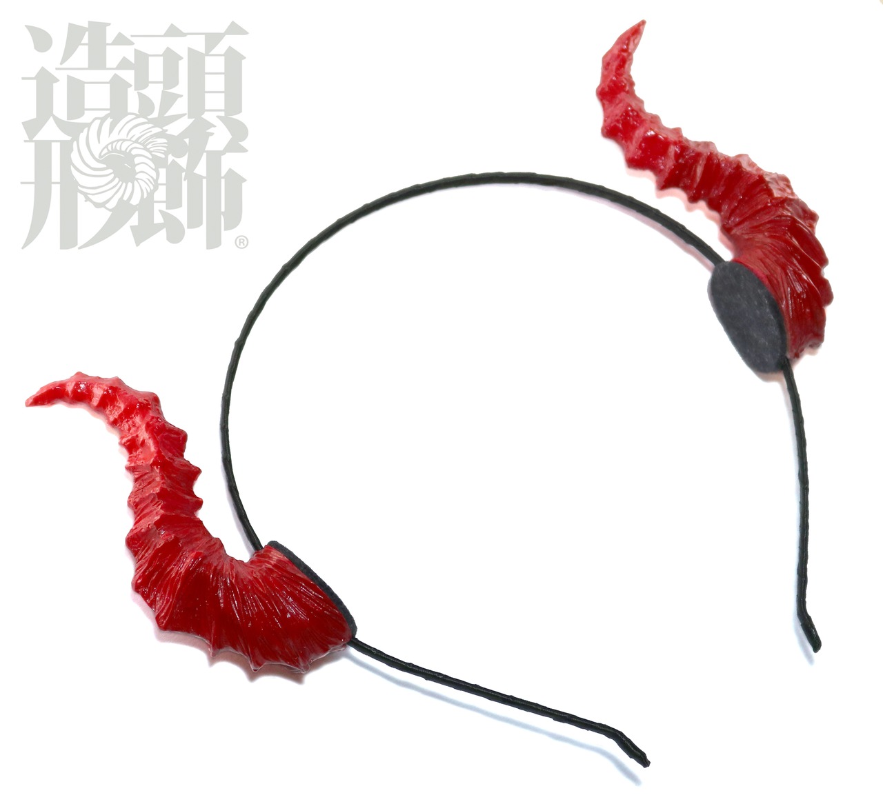 頭飾造形 悪魔 ツノ カチューシャ レッド NY-2004 デビル 角