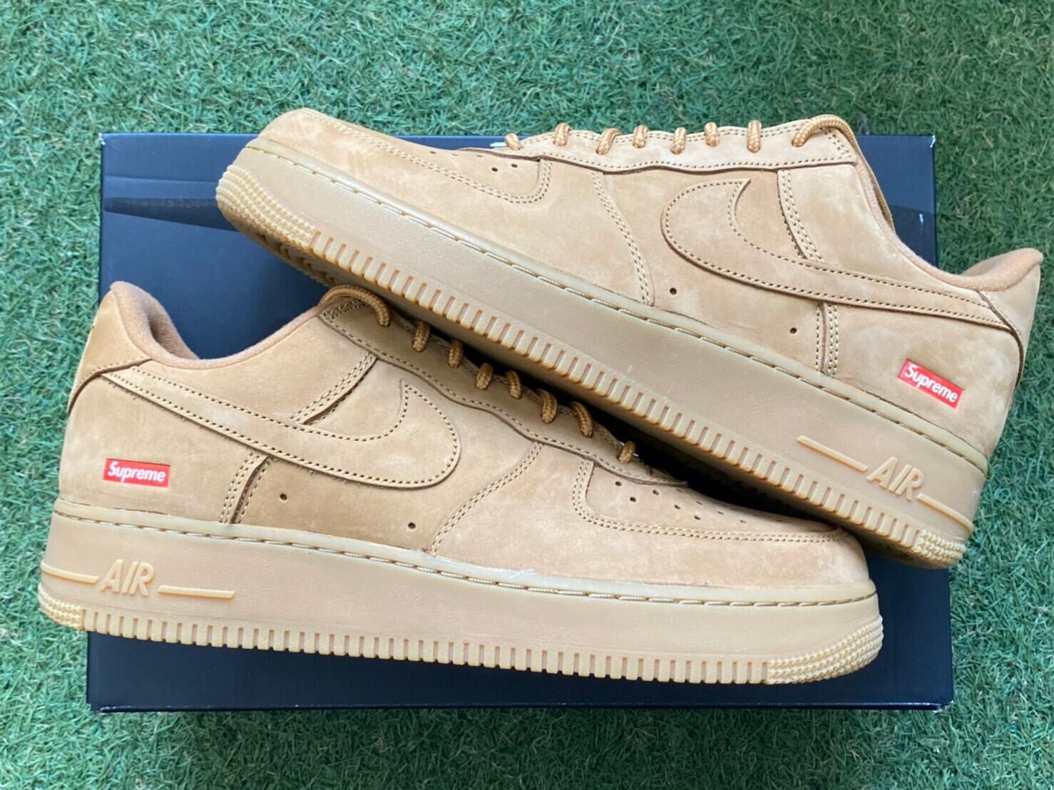 SUPREME × NIKE Air Force 1 Low Flax/Wheat DN1555-200 28cm 51885  
