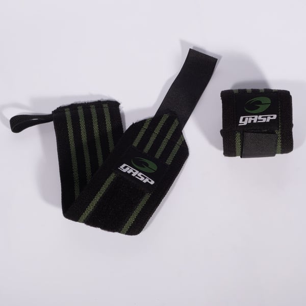 受注輸入】 Hardcore Wrist Wraps Black/Grey | Fitness Gear Online