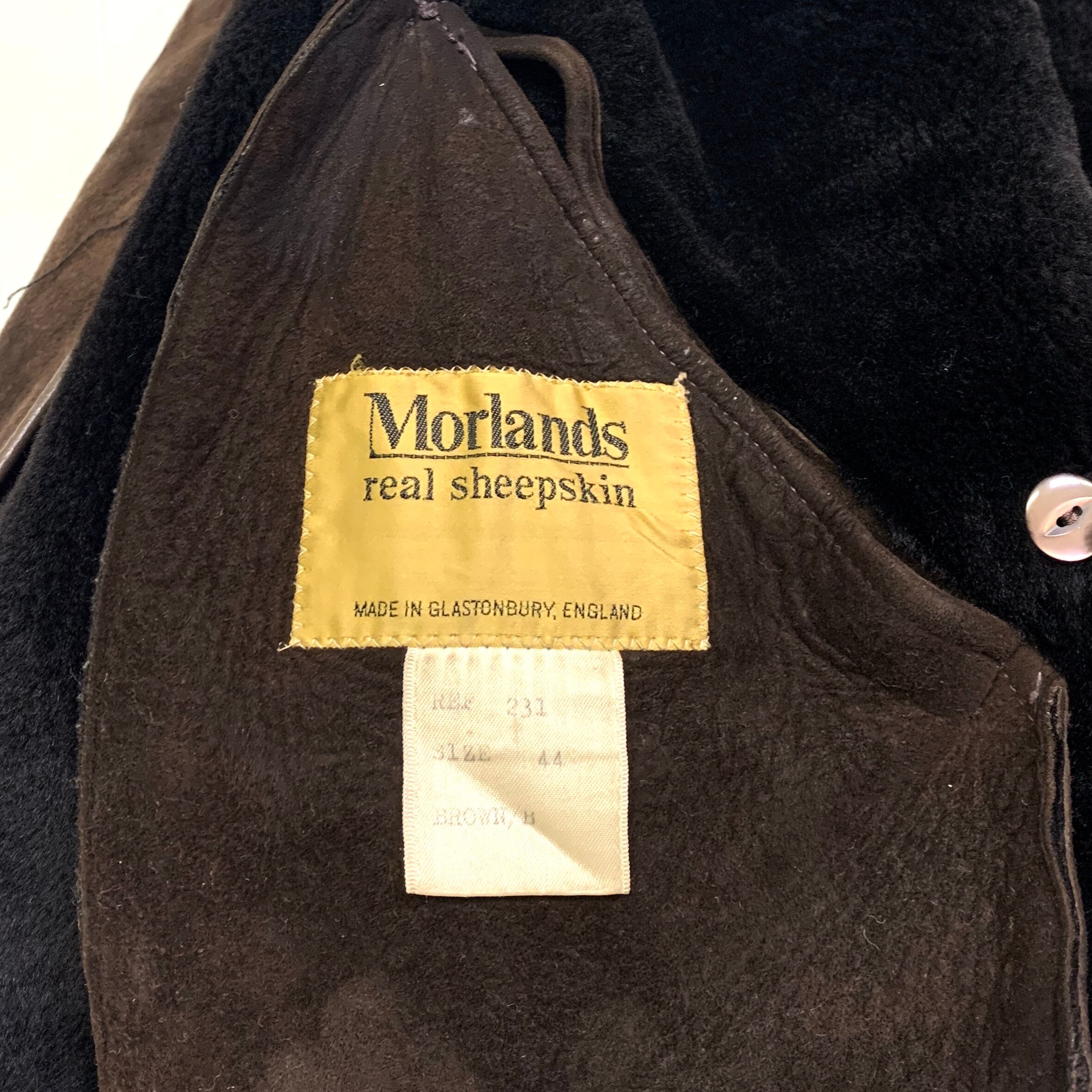 Morlands sheepskin coat made in England ブラウン ムートン