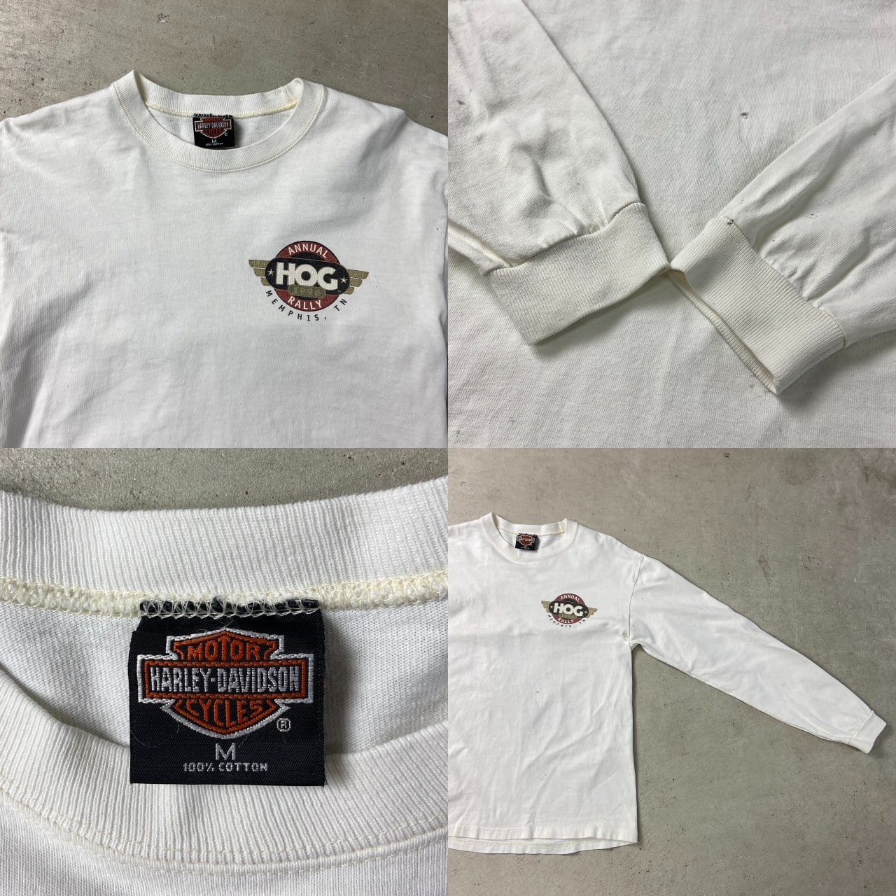 90年代 USA製 Harley-Davidson ハーレーダビッドソン ロングTシャツ