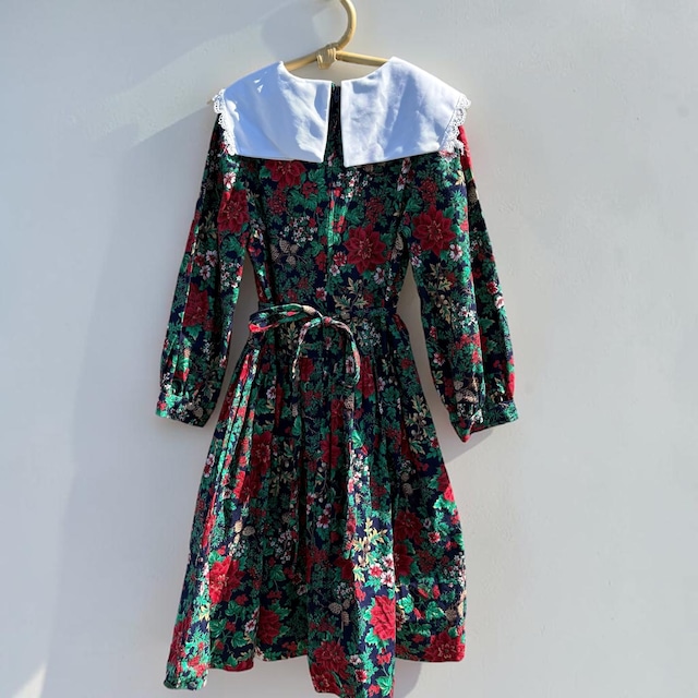 【KIDS】Vintage Floral L/S Dress size:130〜140