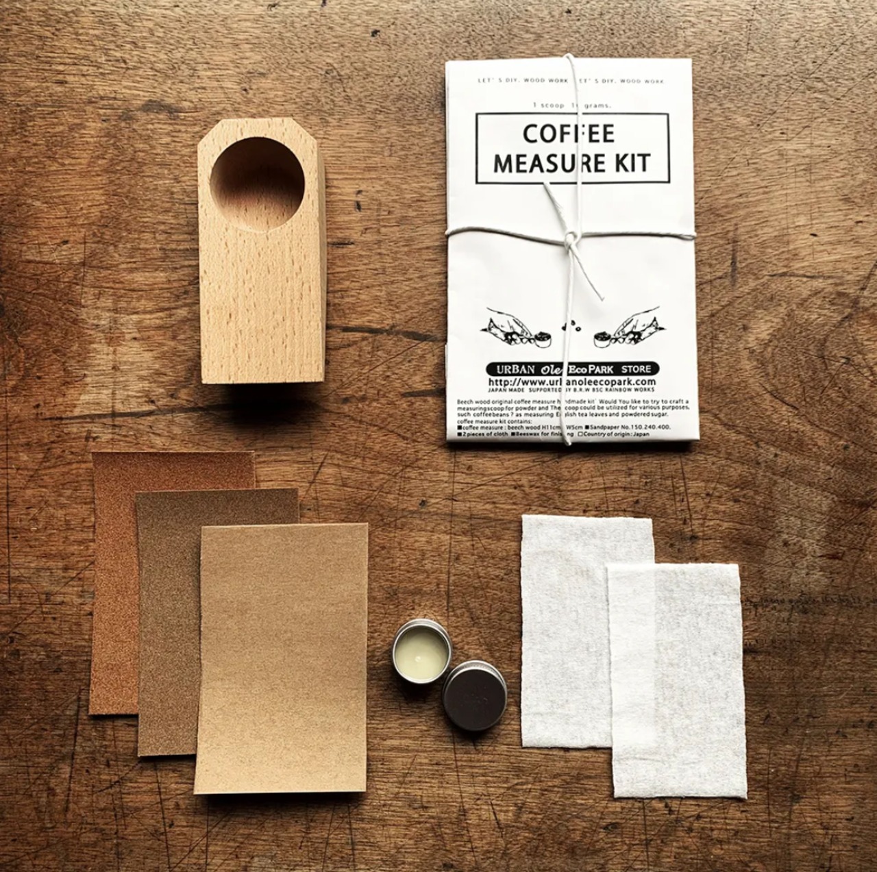 コーヒー計量スプーンを手作りできる 手作りキット COFFEE MEASURE WHITTLING DIY KIT