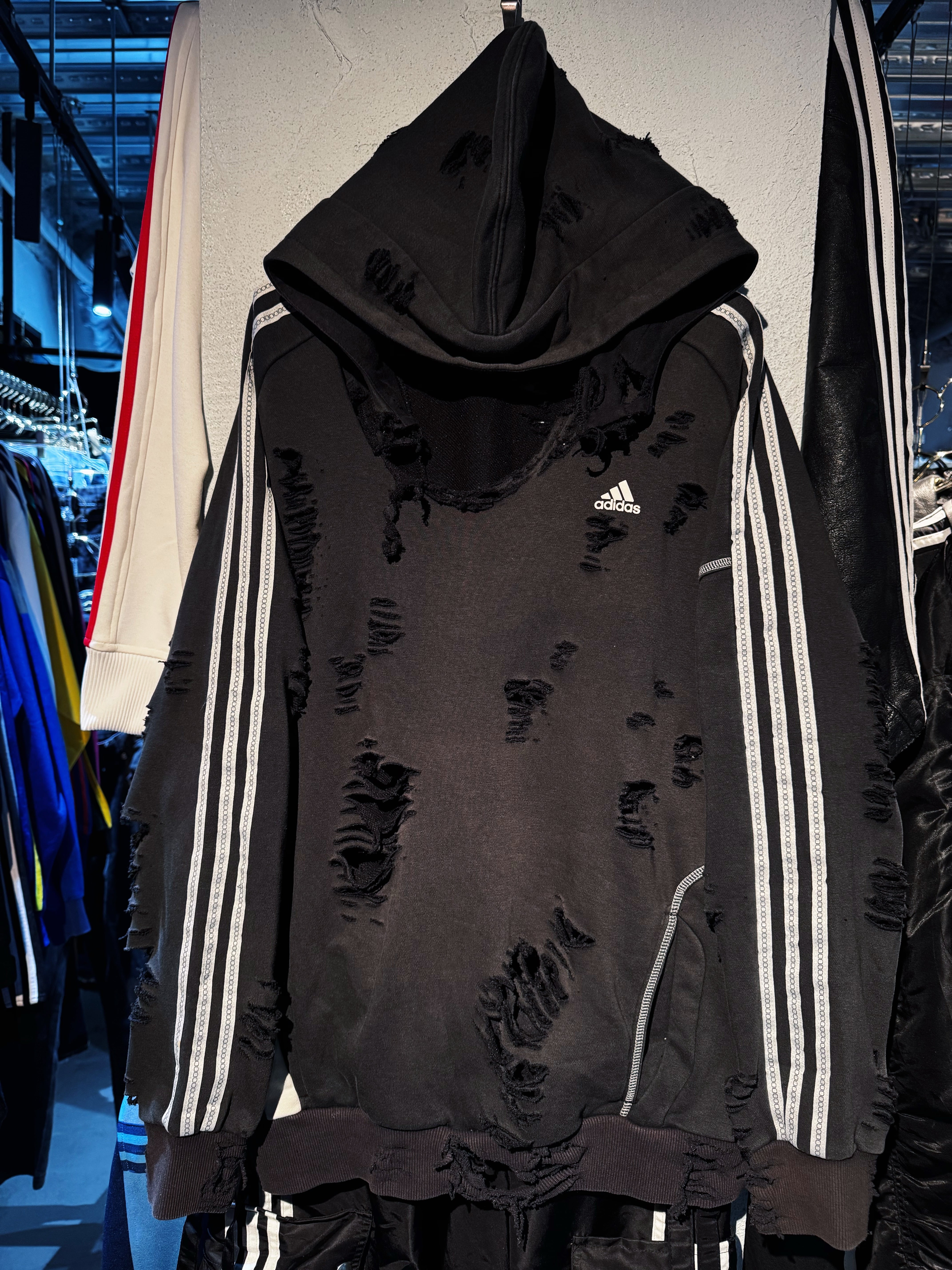 “ADIDAS”performance logo embroidery design boro custom hoodie sweat