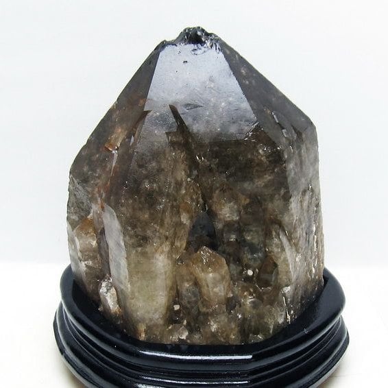 5.5Kg モリオン 黒水晶 原石 エレスチャル 台座付属 一点物 191-576