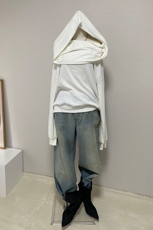 Oversized Off-Shoulder Hood Tops (Pink) 2603-14-013