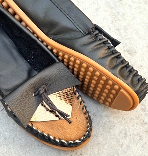 BLKデザイン モカシン/ベージュハラコ　MADE IN JAPAN