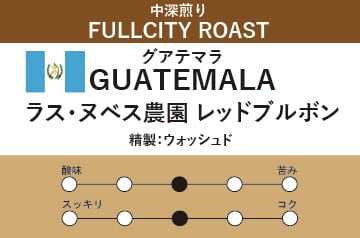 【グアテマラ】ラス・ヌベス農園 レッドブルボン (中深煎り)