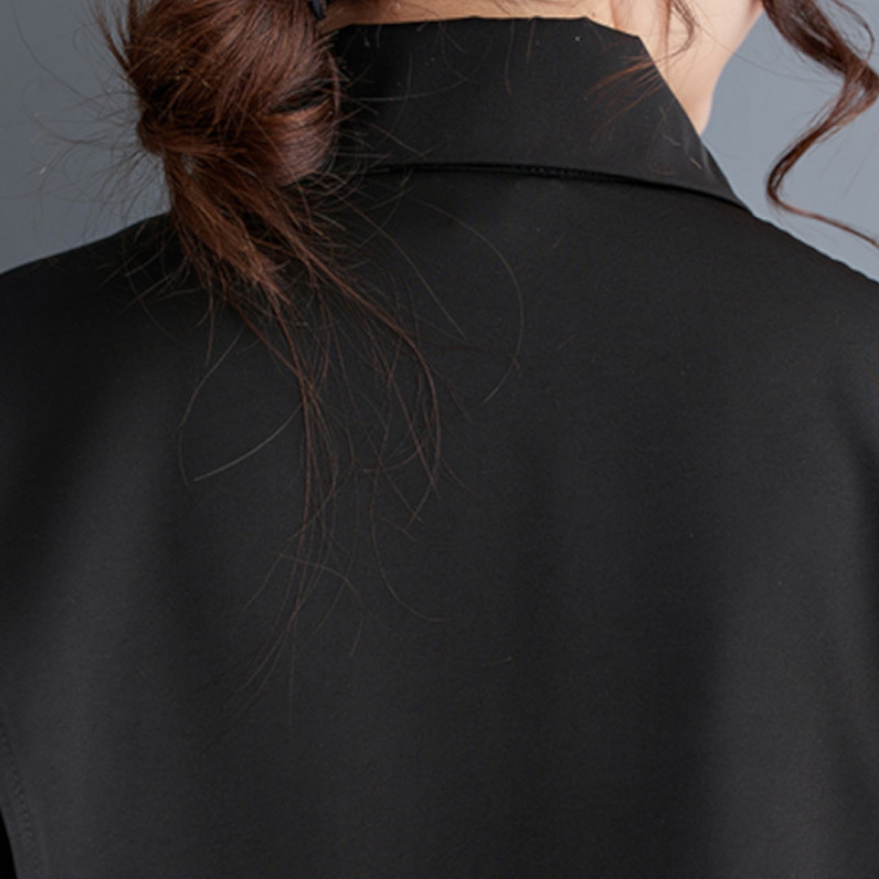 アシンメトリック オーバーサイズ シャツワンピース 00016