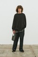 INNAT " COTTON GUERNSEY SWEATER (BLACK)"