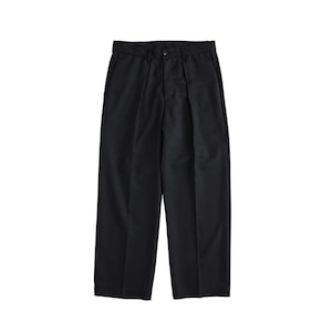 VINTAGE WOOL TWILL TUCK PT / ヴィンテージウールタックパンツ (BLACK)