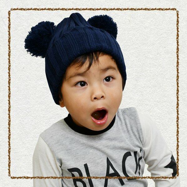 爆売りセール開催中 ニット帽 キッズ ぼんぼん 6色 男の子 女の子 ベビー 子供 防寒 あったか かわいい ベビー帽子 おしゃれ フリーサイズ 1000円ポッキリ 送料無料 Micro Station Be