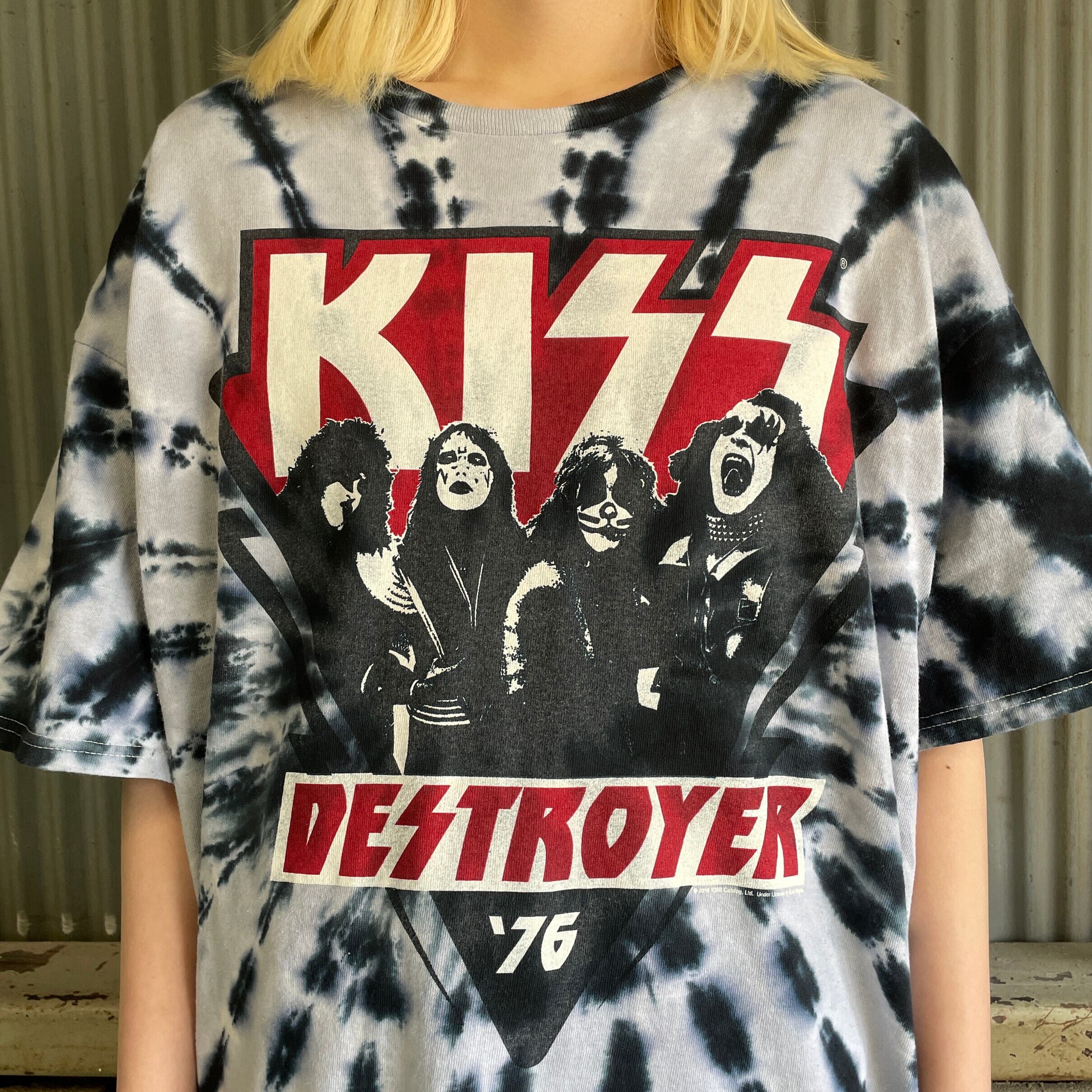 KISS キッス リプリント DESTROYER '76 タイダイ バンドTシャツ メンズ