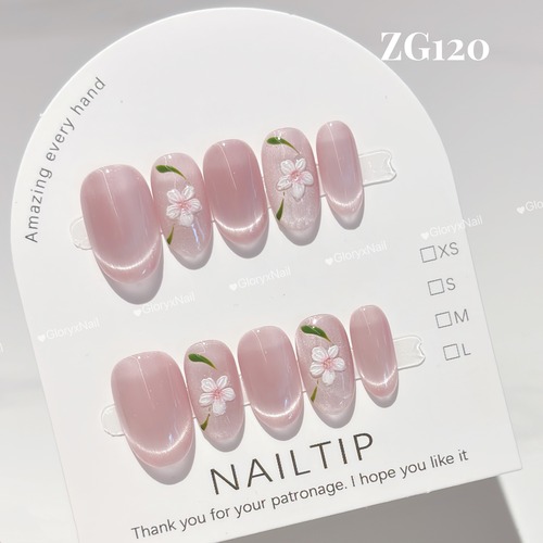 ZG120　ネイルチップ　サイズXS/S/M/L　Lサイズあり