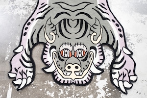 Tibetan Tiger Rug 《Lサイズ•ウール・オリジナル2・アラジングリーン112》チベタンタイガーラグ