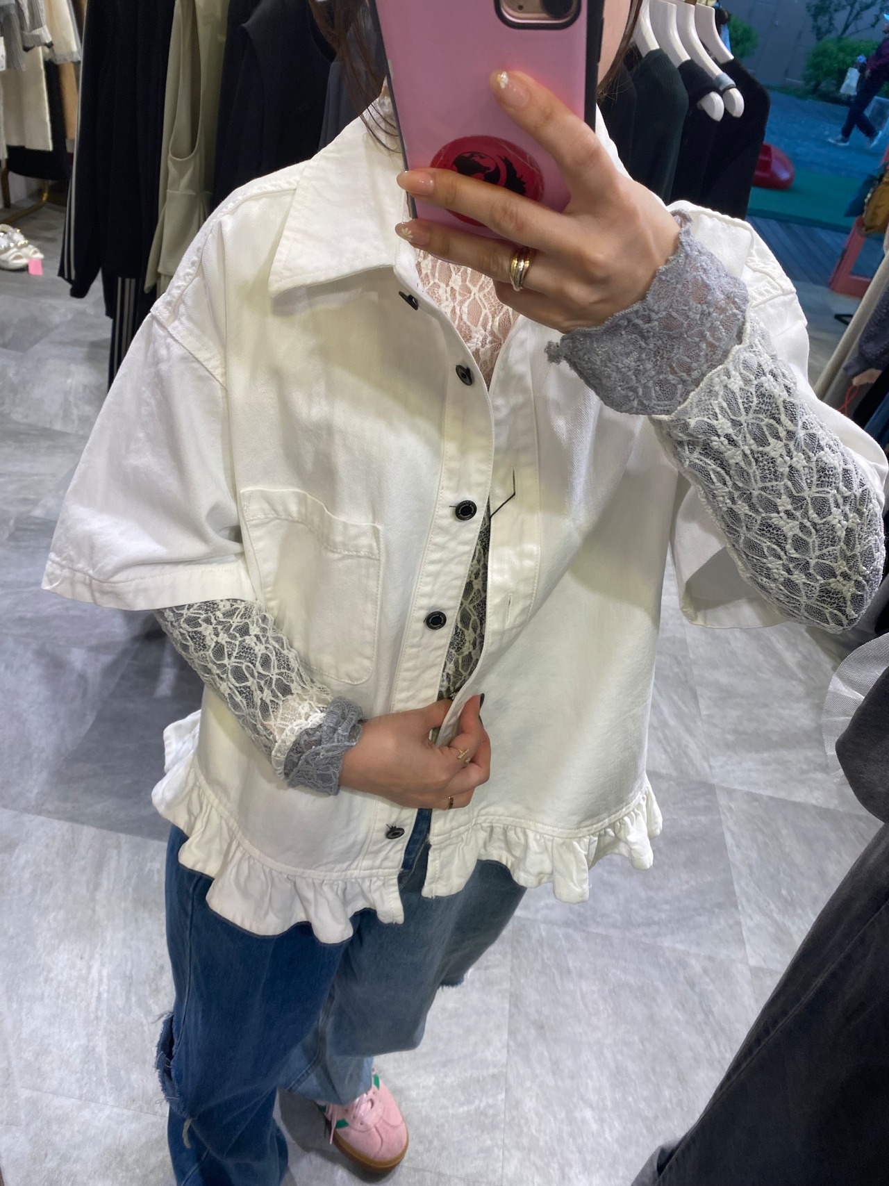 ダブルスタンダード DOUBLE STANDARD コットンデニムジャケット