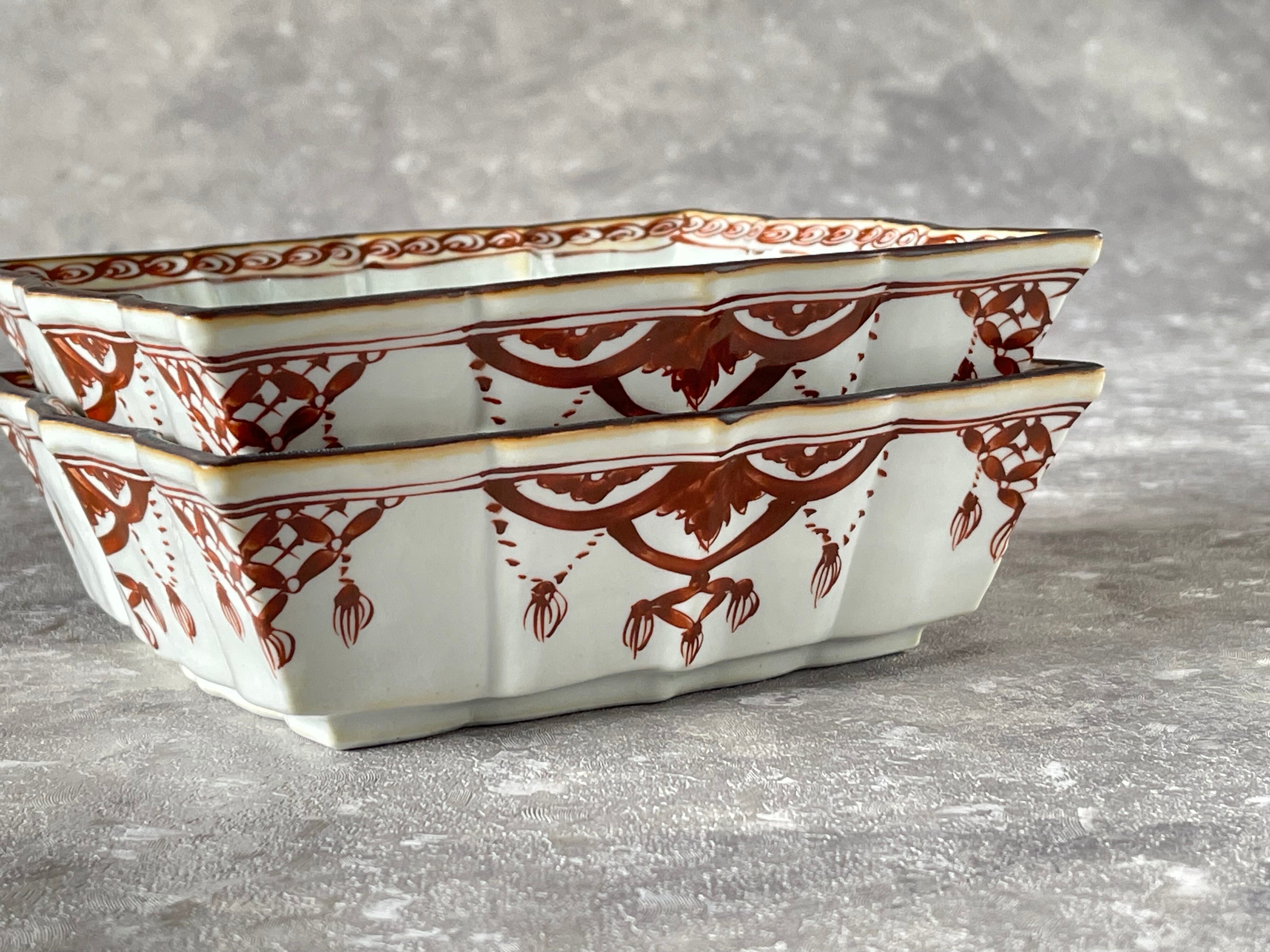 送料無料】有田焼 福泉窯 錦瓔珞紋桔梗渕錆向付 | FUCHIGAMI TOJIKI