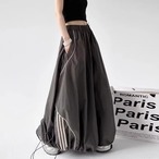 High-Waist Bubble Maxi Skirt (ME220)