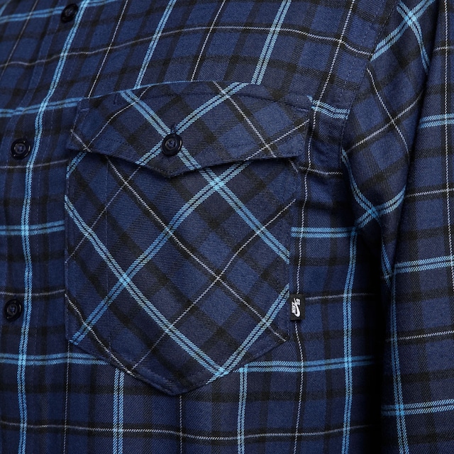 【NIKE】L/S flannel skateboard button up shirt