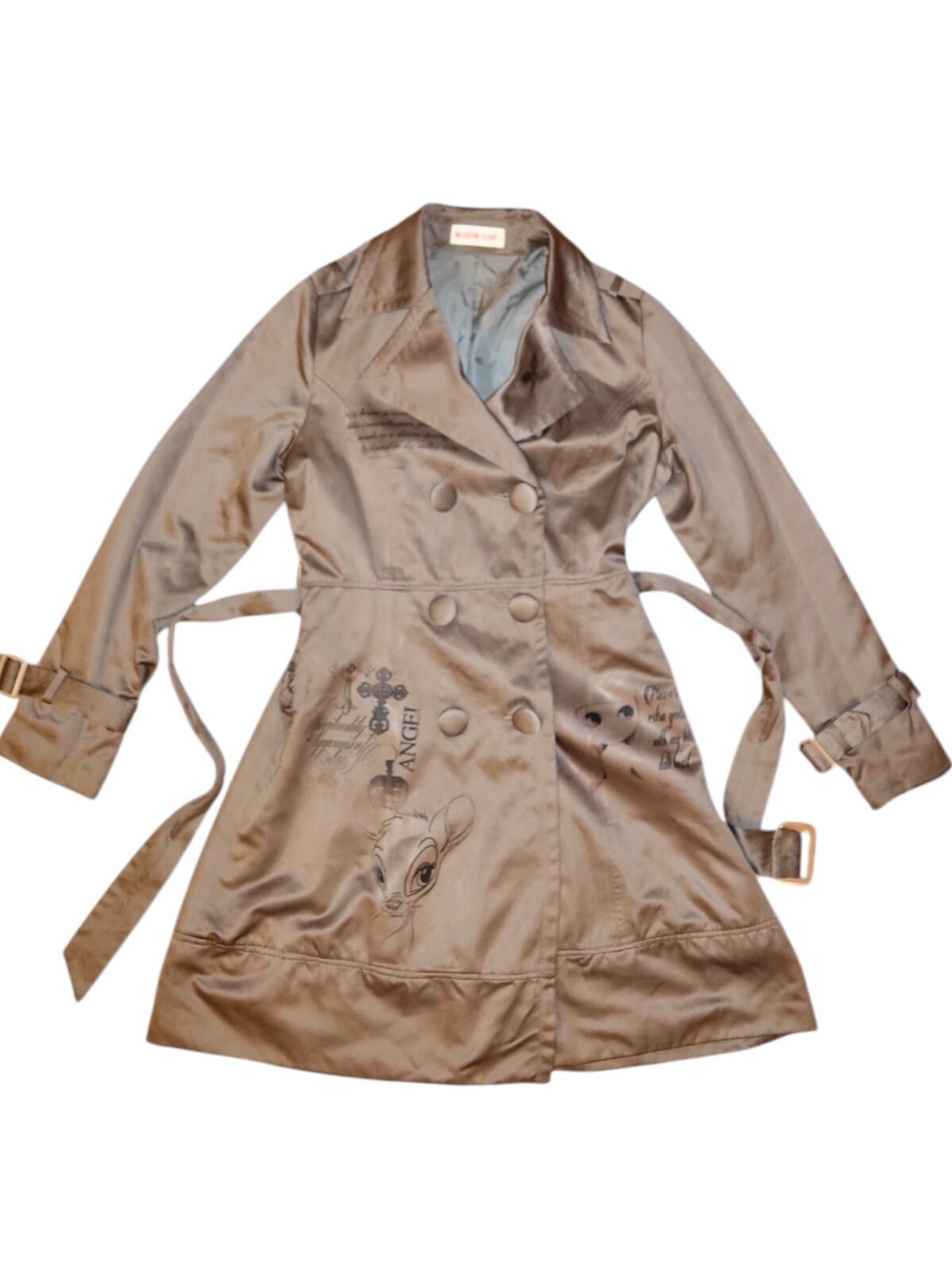 希少♡ヴィンテージ ラビットファー ムートンジャケット ストライプ調 ファー付ムートンライクジャケット(2colors)