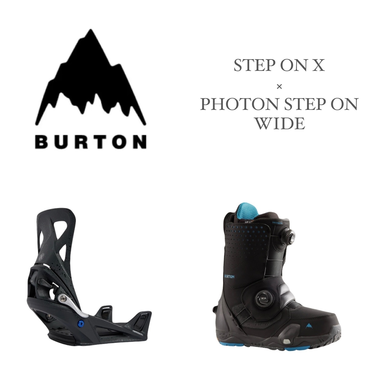 24-25モデル . BURTON .『 STEP ON X × PHOTON STEP ON - WIDE  