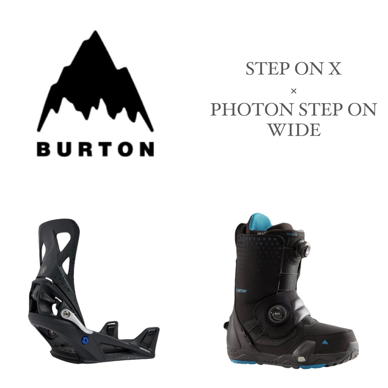 24-25モデル . BURTON .『 STEP ON X × PHOTON STEP ON - WIDE  