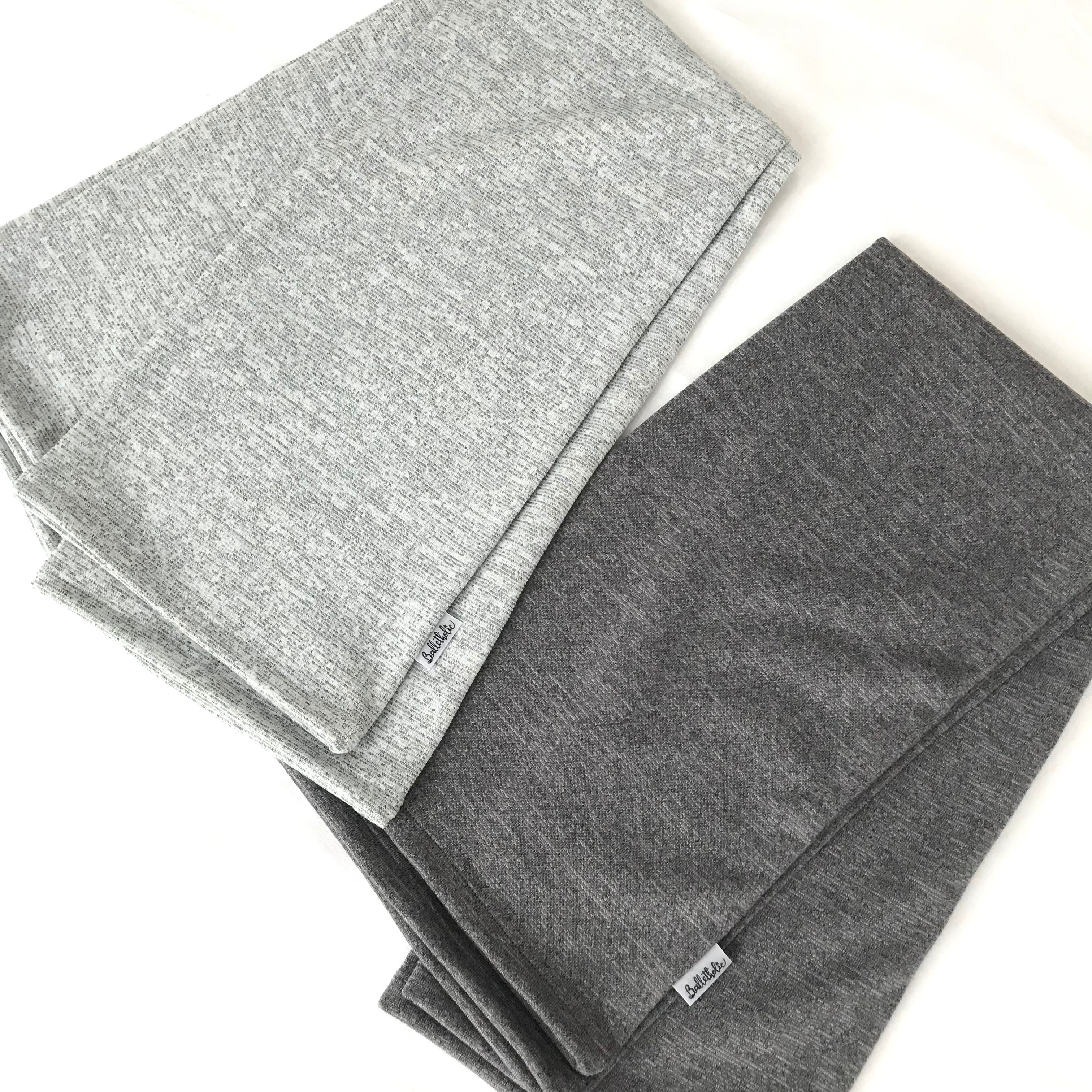 【新品未使用】英国ロイヤルバレエ　グレー レッグウォーマー iiLaire/イイレイル 】レッグウォーマー グレー 無地 フルレッグ