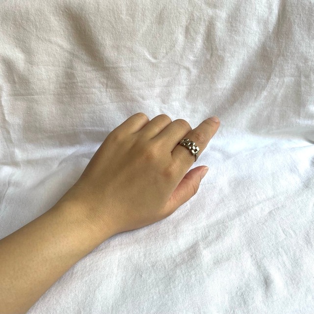 [Men’s]Silver 925 "Block Design" Ring 01 CARBOOTS