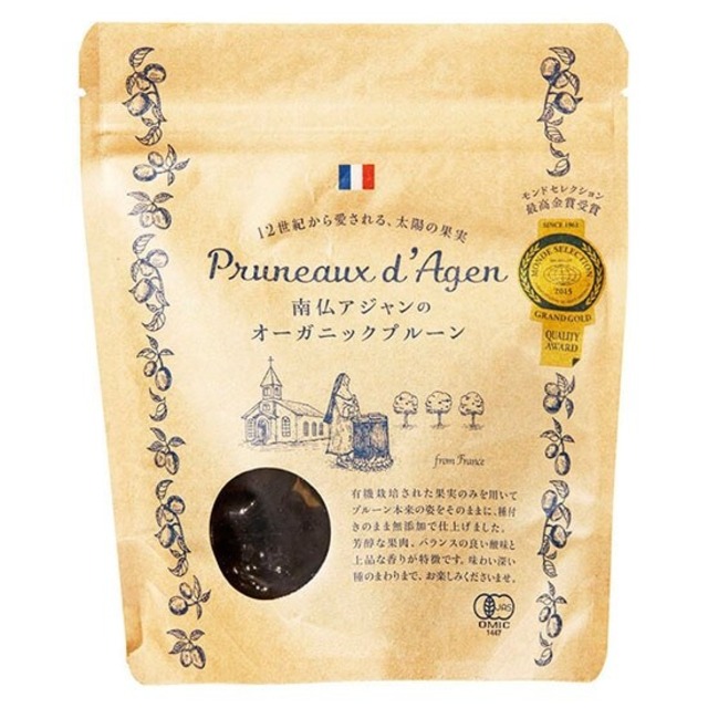 南仏アジャンのオーガニック プルーン（種付き）200g