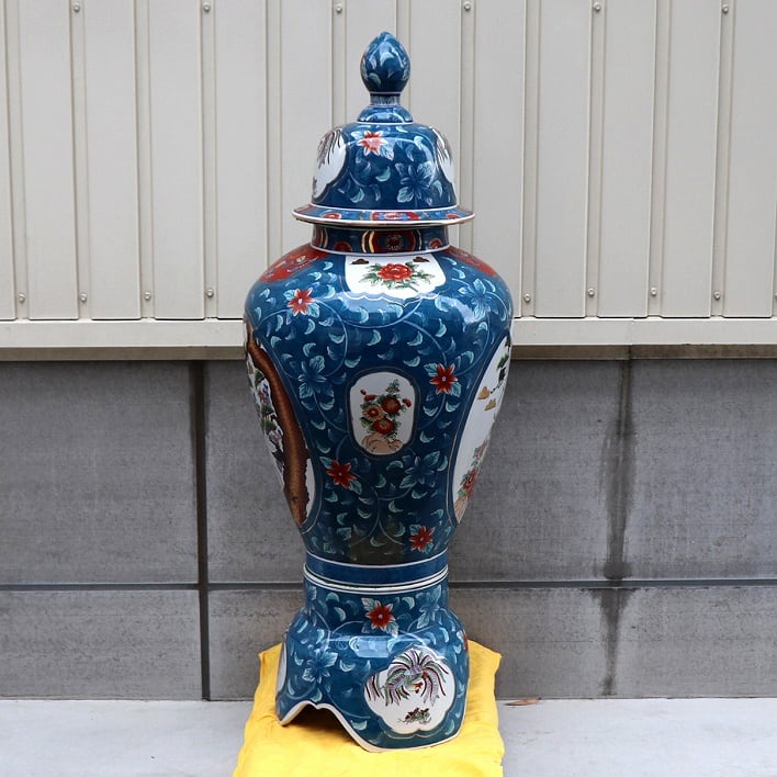 美術工芸 飾壺（台座付き） 古軒齋 菊水 作 Yahoo!オークション -「菊水作」の落札相場・落札価格