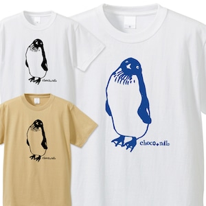 無敵 ペンギン Tシャツ 半袖 ホワイト ベージュ メンズ レディース 綿100％ M L XL